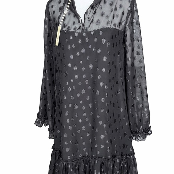 Max Studio Dresses & Skirts - Max Studio London Swiss Dot Sheer Overlay Lined Dress | NWT